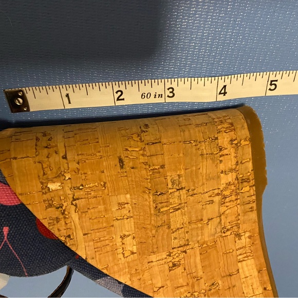 L. K. Bennett High Cork Wedge Platform Sandals, Size 6.5 NEW - Picture 6 of 8